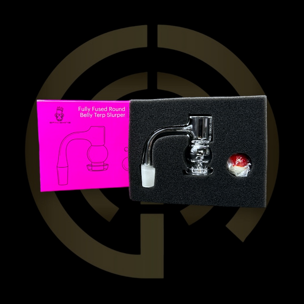 Space King Quartz Bangers - Fully Fused Round Belly Terp Slurper (14mm)