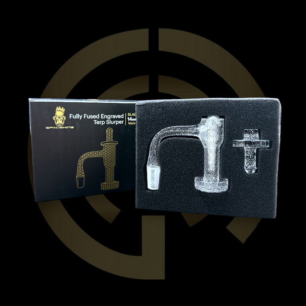 Space King Quartz Bangers - Fully Fused Engraved Terp Slurper (14mm)