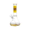 K. Haring Collection - Glass Water Pipe (Yellow/Multi)