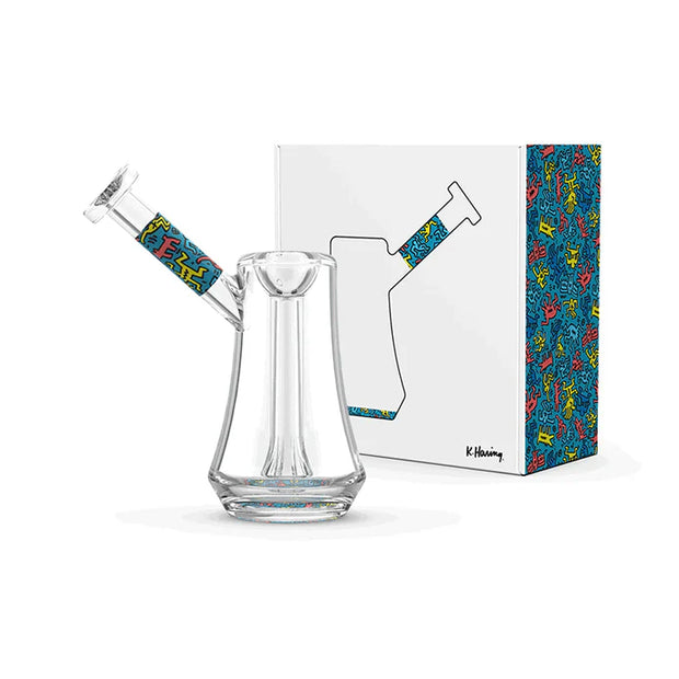 K. Haring Collection - Glass Bubbler (Blue/Multi)