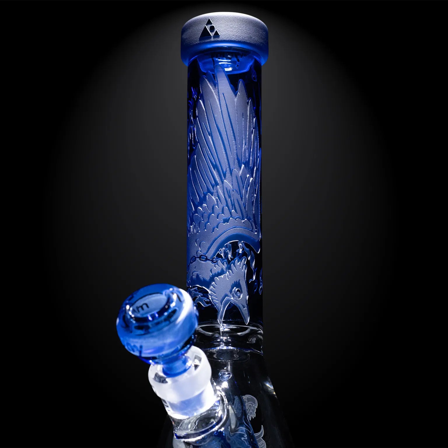 Milky Way Glass - Blood Feud Beaker w/ Collins Perc - Light Blue (11
