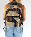 Nature Sacks - Handcrafted Hemp Backpack - Red Design