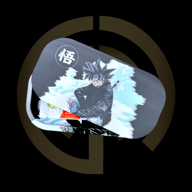 Slim Metal Rolling Tray w/ 3D Magnetic Lid - Thug Ninja