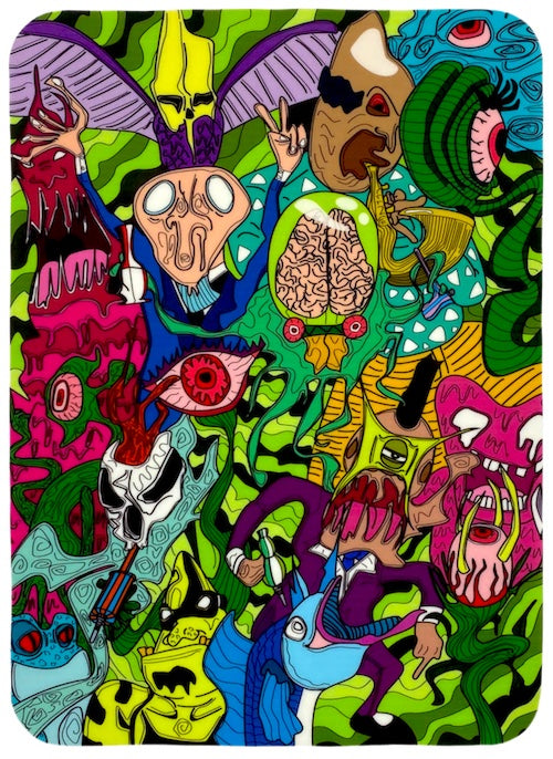 Silicone Dab Mat - Cartoon Crazy (10.75