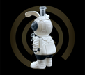 Glass Water Pipe - Astro Rabbit (12