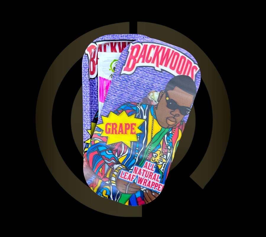 Slim Metal Rolling Tray w/ 3D Magnetic Lid - Grape King