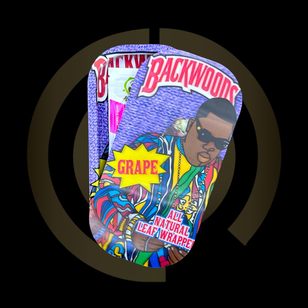 Slim Metal Rolling Tray w/ 3D Magnetic Lid - Grape King