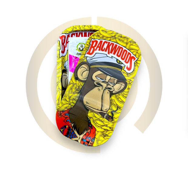 Slim Metal Rolling Tray w/ 3D Magnetic Lid - Bananaz