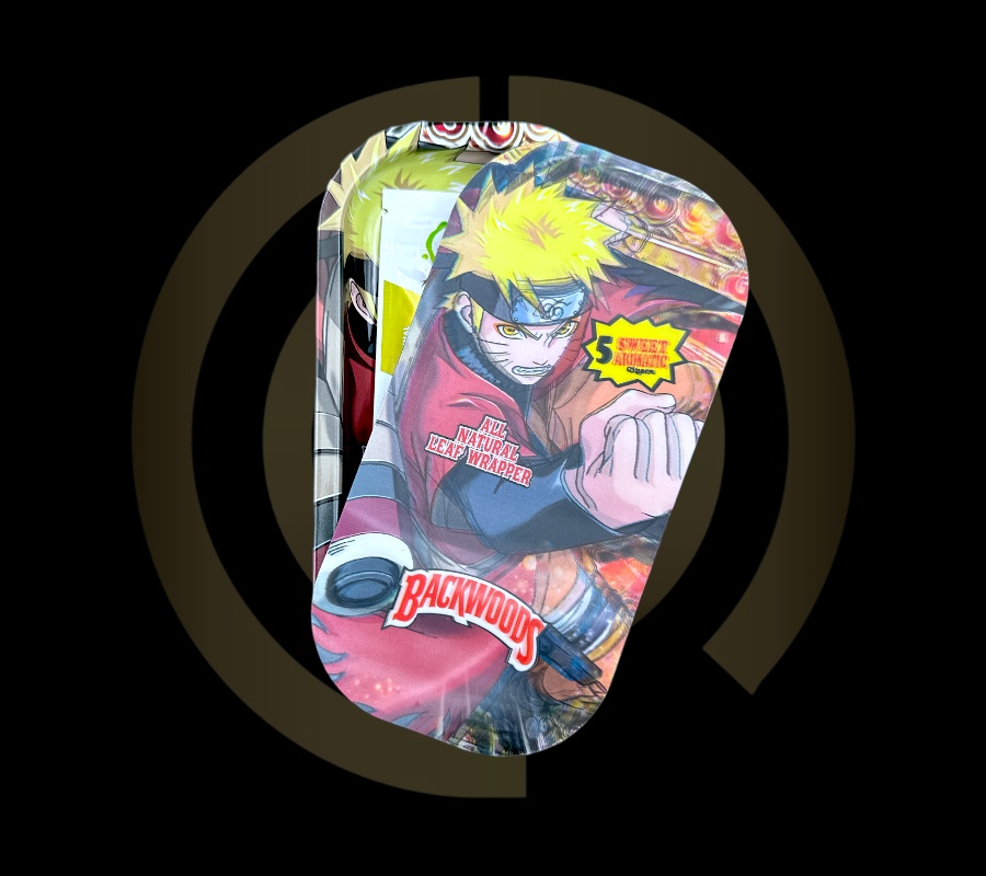 Slim Metal Rolling Tray w/ 3D Magnetic Lid - Bandana Boy