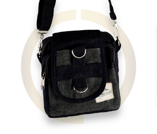 Nature Sacks - Handcrafted Hemp Satchels - Black