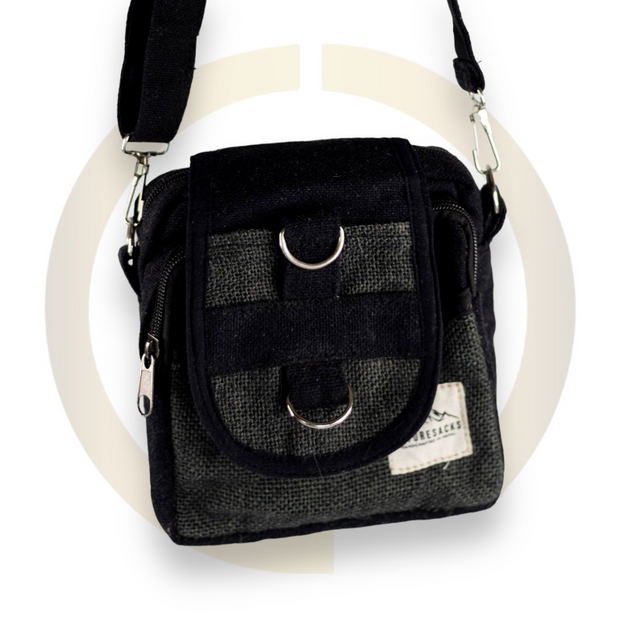 Nature Sacks - Handcrafted Hemp Satchels - Black