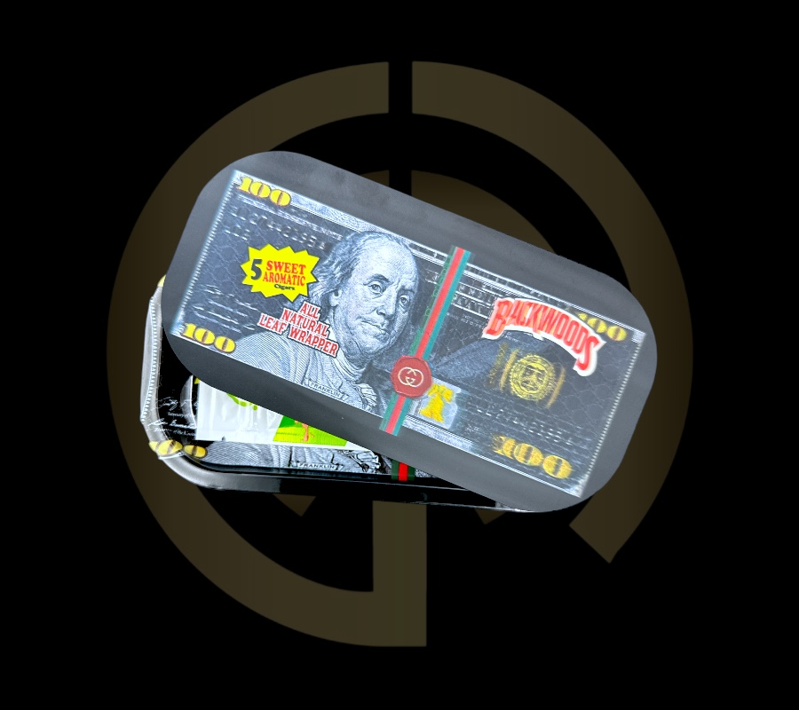 Slim Metal Rolling Tray w/ 3D Magnetic Lid - Boujee Ben