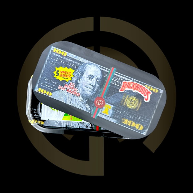 Slim Metal Rolling Tray w/ 3D Magnetic Lid - Boujee Ben