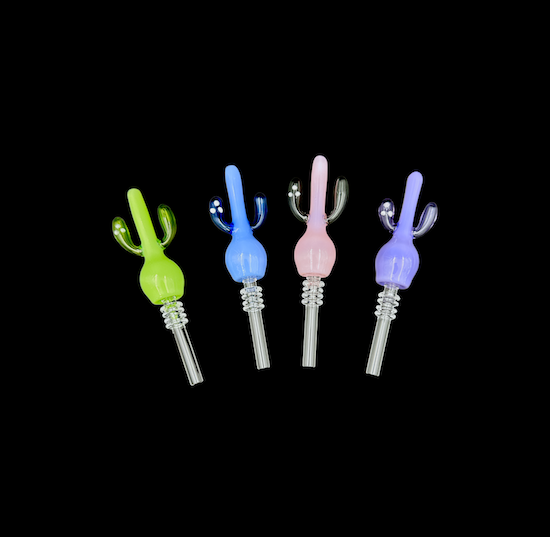 Glass Nectar Collector Straw - Cactus (5.5