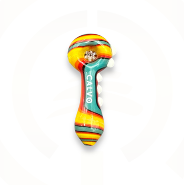 Calvo Glass Hand Pipe - 23259 w/ Screen (4")