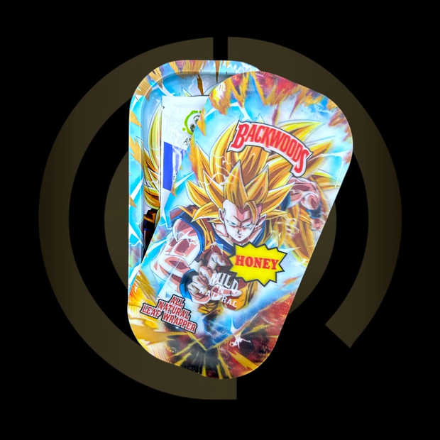 Slim Metal Rolling Tray w/ 3D Magnetic Lid - Electric Hero