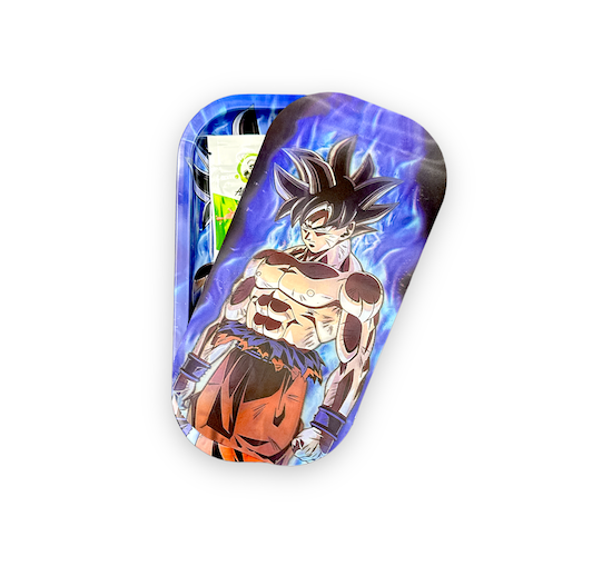 Slim Metal Rolling Tray w/ 3D Magnetic Lid - Electrified