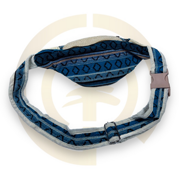 Nature Sacks - Handcrafted Hemp Fanny Packs - Ocean Blue