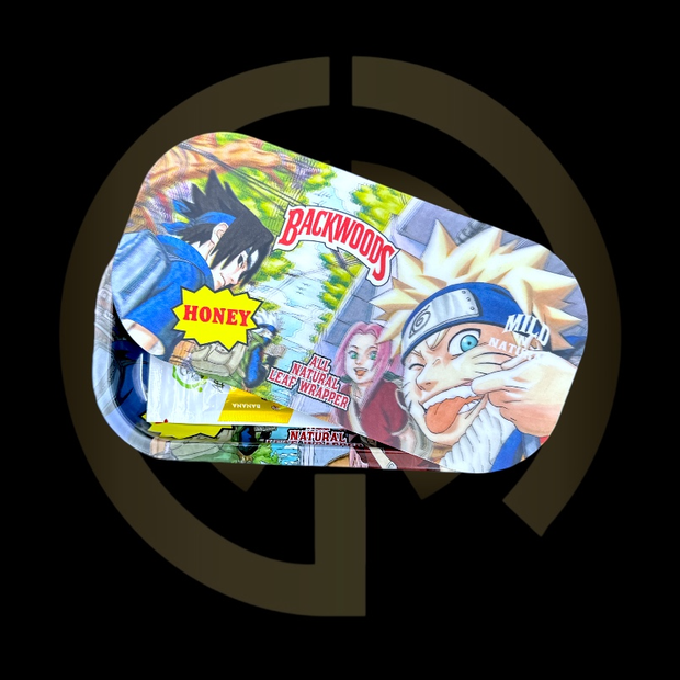 Slim Metal Rolling Tray w/ 3D Magnetic Lid - Friends