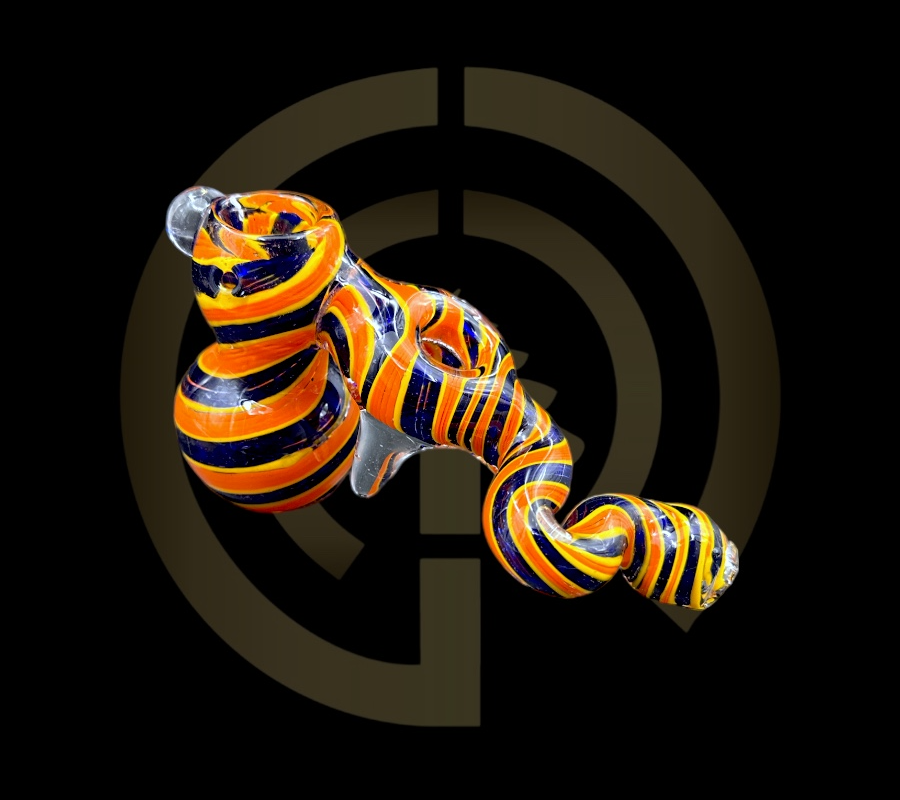 Glass Bubbler - Snake Hole (7