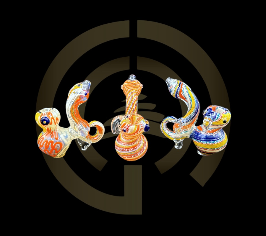 Glass Bubbler - Backflip Lizard (5.75