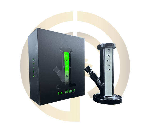 KLEAN Glass - Black Series - Mini Straight (8")