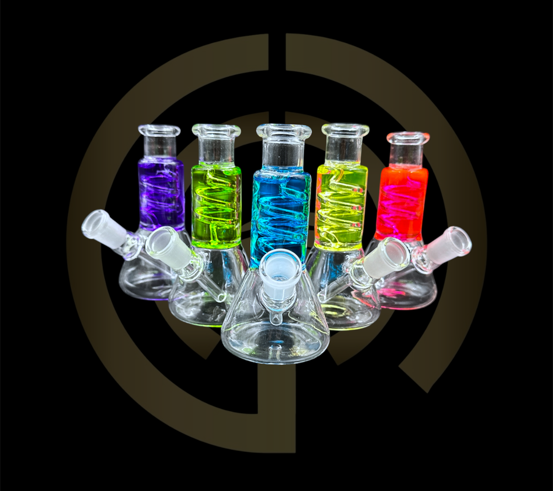 Glass Water Pipe - Mini Lab Glycerin (4.5
