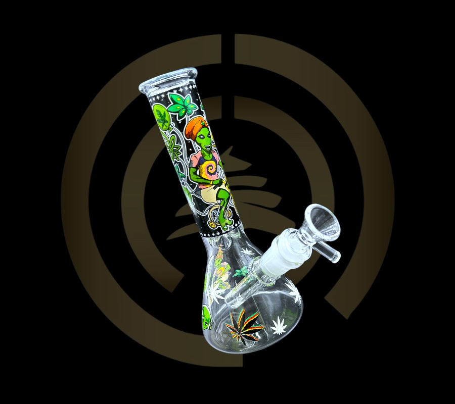 Glass Water Pipe - Alien Glow (8