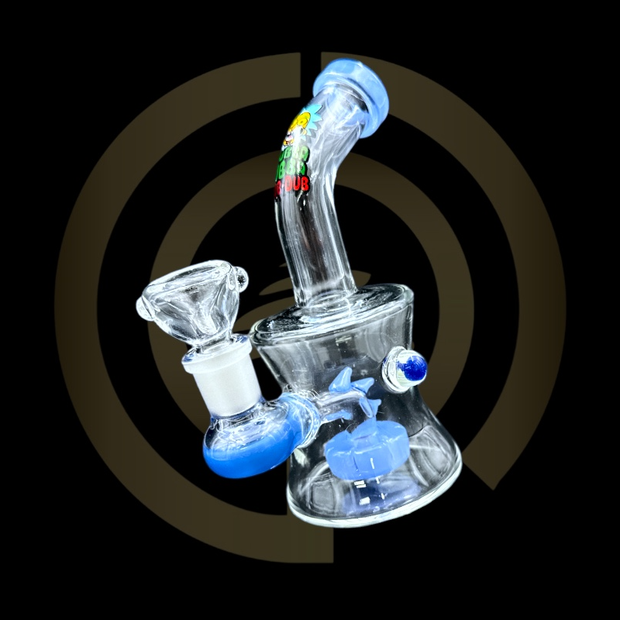 Glass Water Pipe - Zillas Tail (6.5")