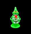 Silicone Water Pipe - Green Ghost (6