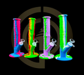 Silicone Water Pipe - Honeycomb Stamp (10
