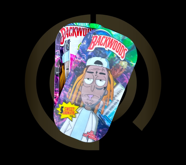 Slim Metal Rolling Tray w/ 3D Magnetic Lid - Hood Mick