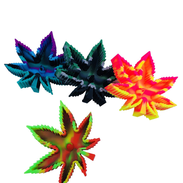 Silicone Ashtray - Leaf Poker