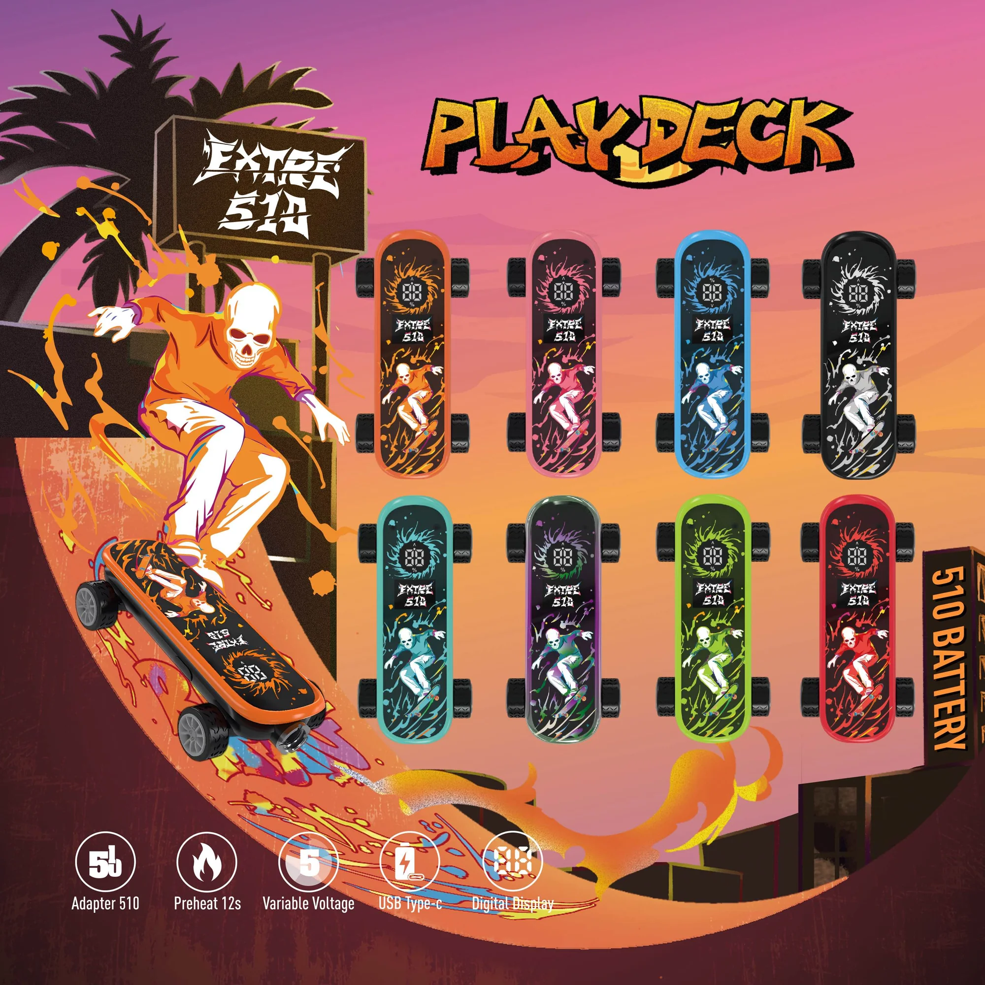 Play Deck 510 Thread Battery (8 Colors)