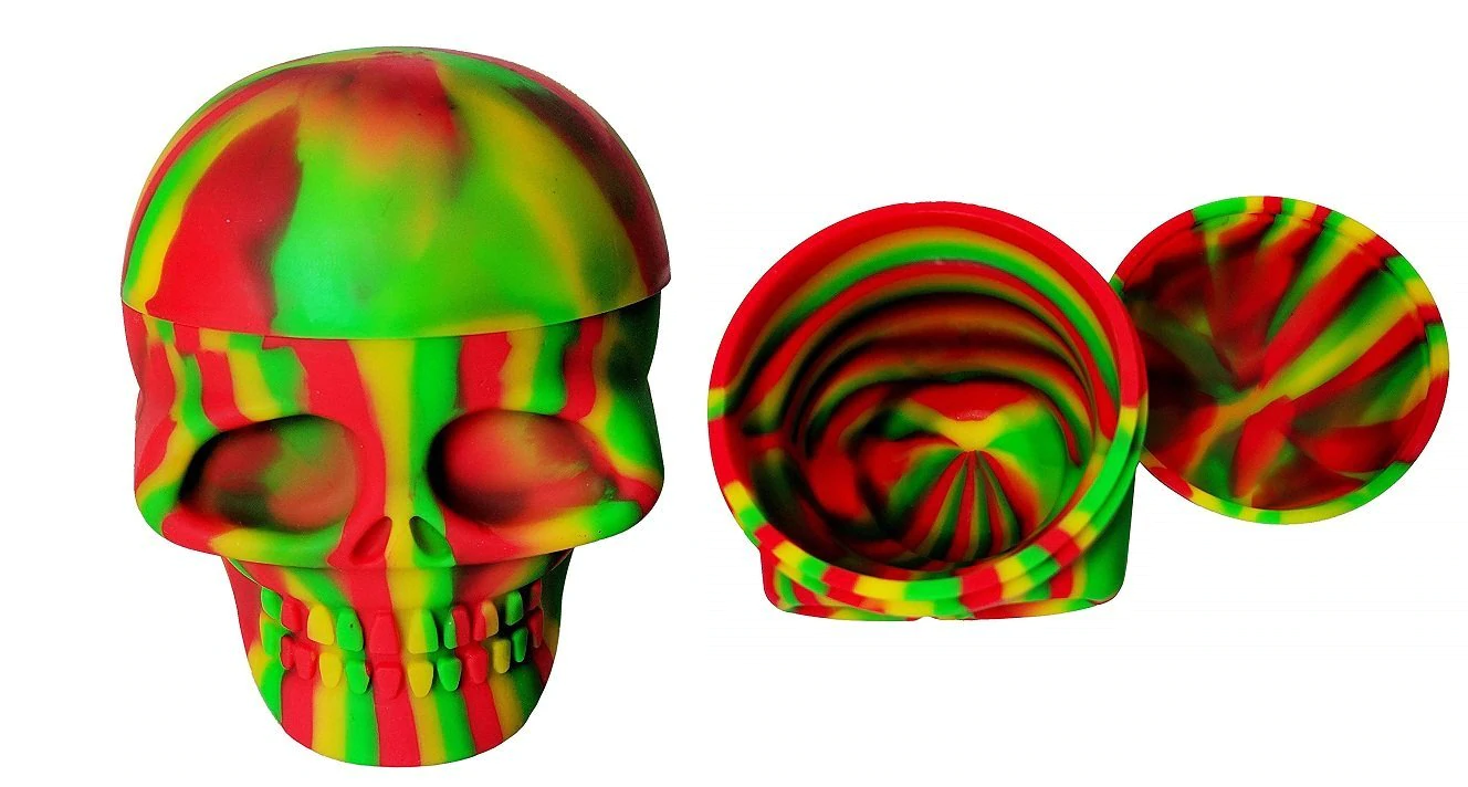 Silicone Container - Large Skull (5