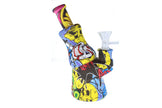 Silicone Water Pipe - Graffiti (7