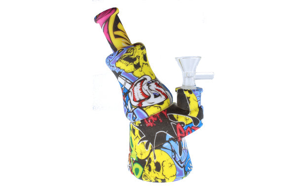 Silicone Water Pipe - Graffiti (7