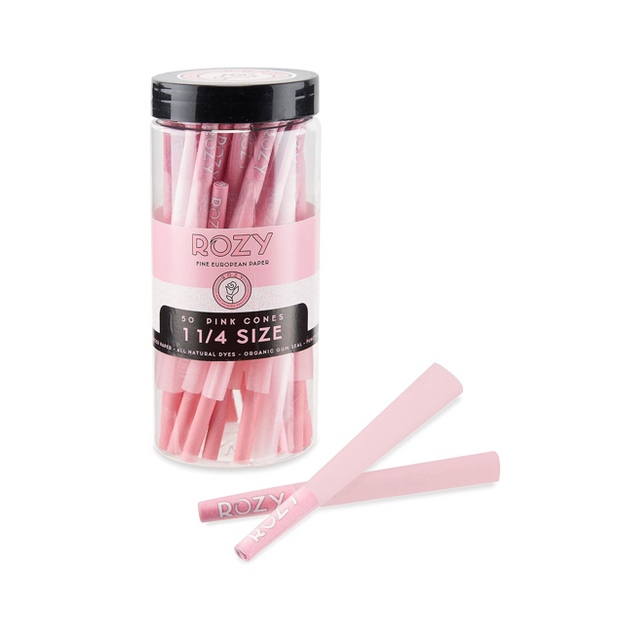 Rozy  - 1 1/4 Size Pink Cones Jar (50ct)