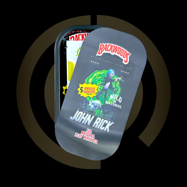 Slim Metal Rolling Tray w/ 3D Magnetic Lid - Killer Uncle