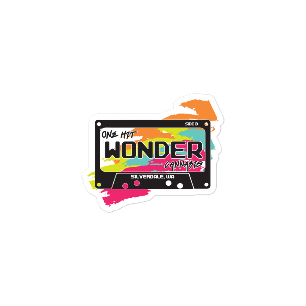 One Hit Wonder Silverdale Sticker - 3x3in
