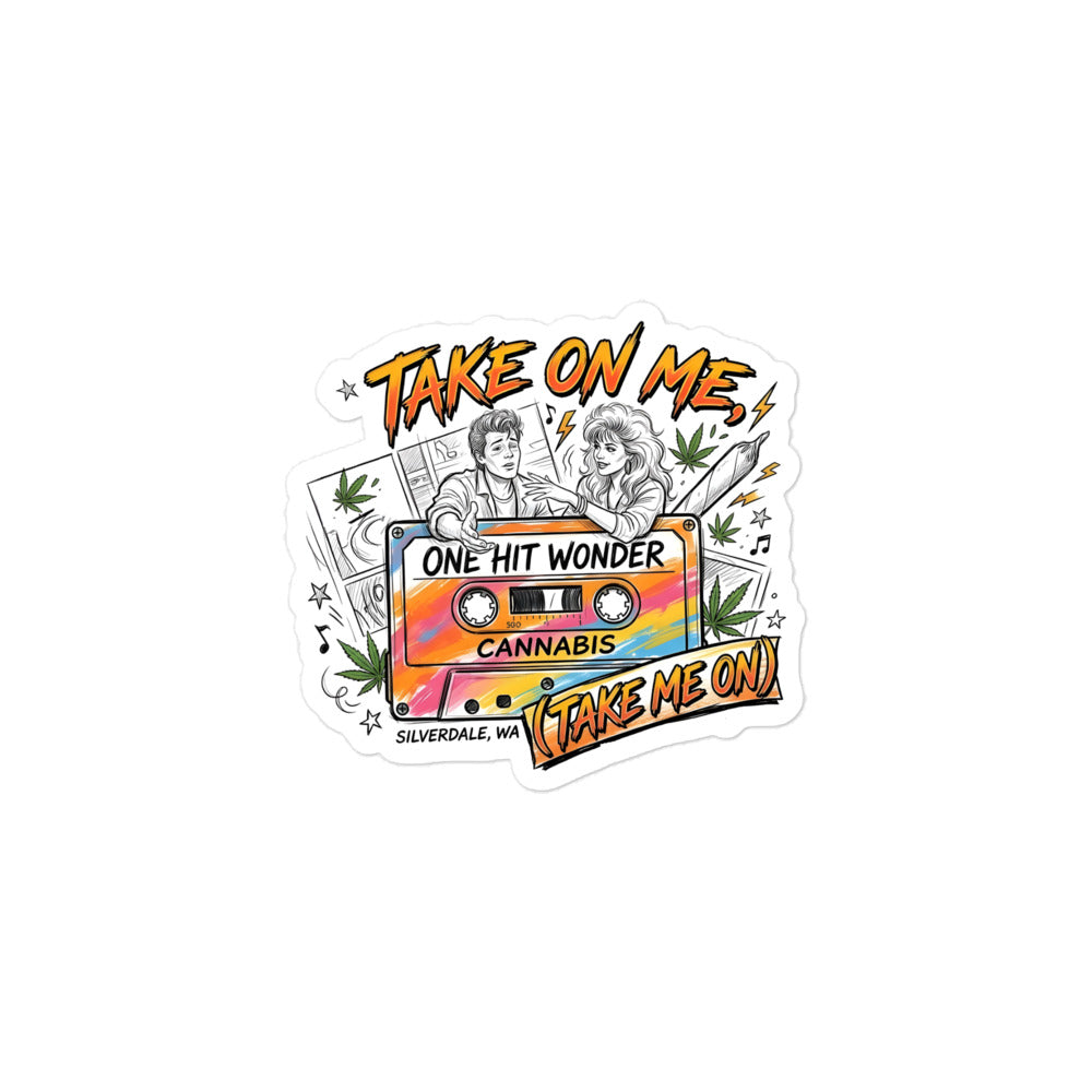 Take On Me Sticker - 3x3in