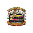 I Get Knocked Down Sticker - 4x4in