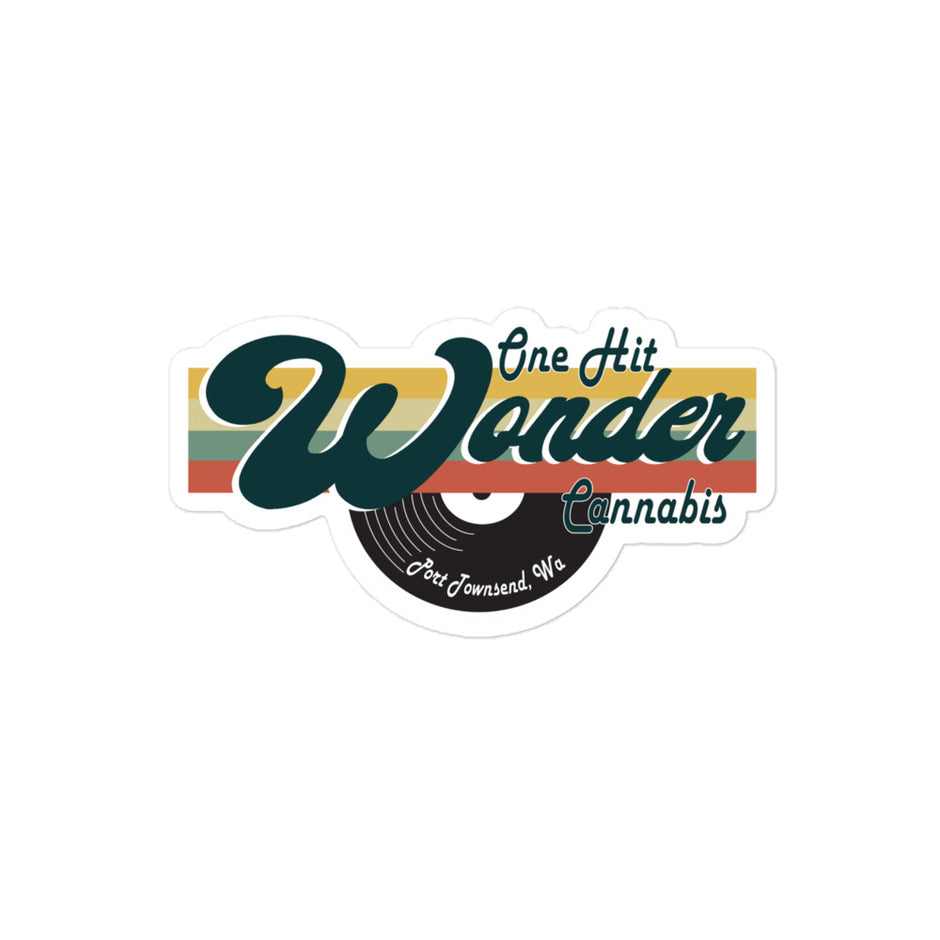 One Hit Wonder Port Townsend Sticker - 4x4in