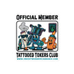 Tattooed Tokers Club Sticker - 4x4in