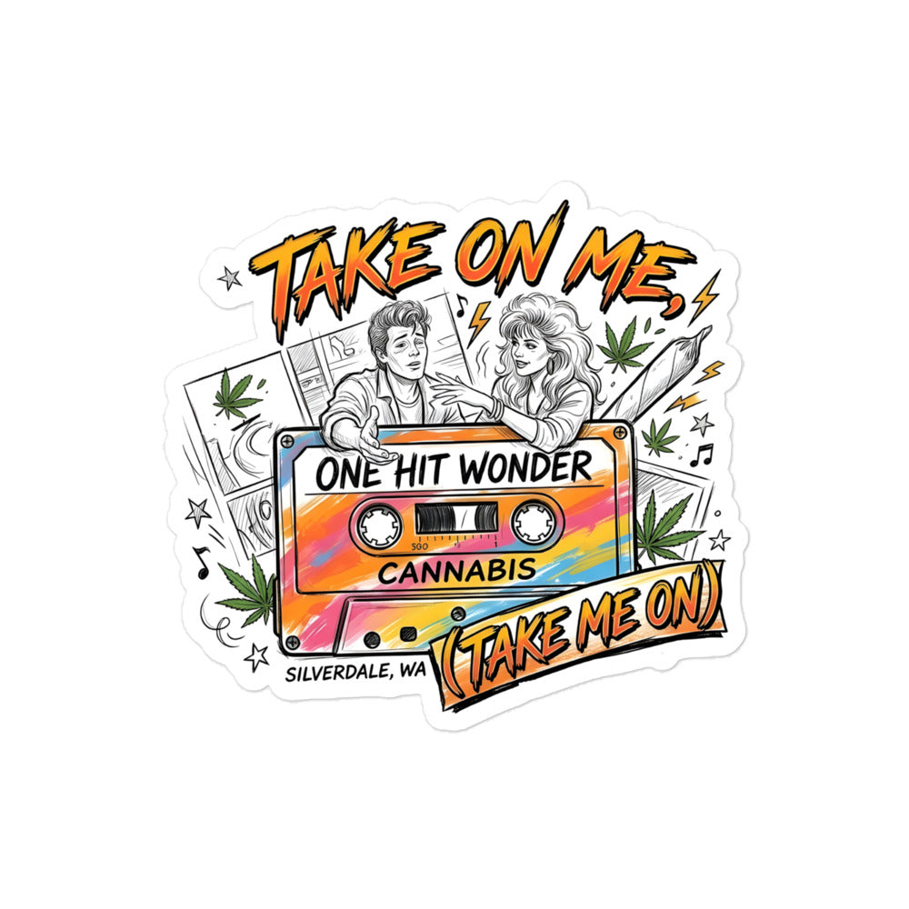 Take On Me Sticker - 4x4in