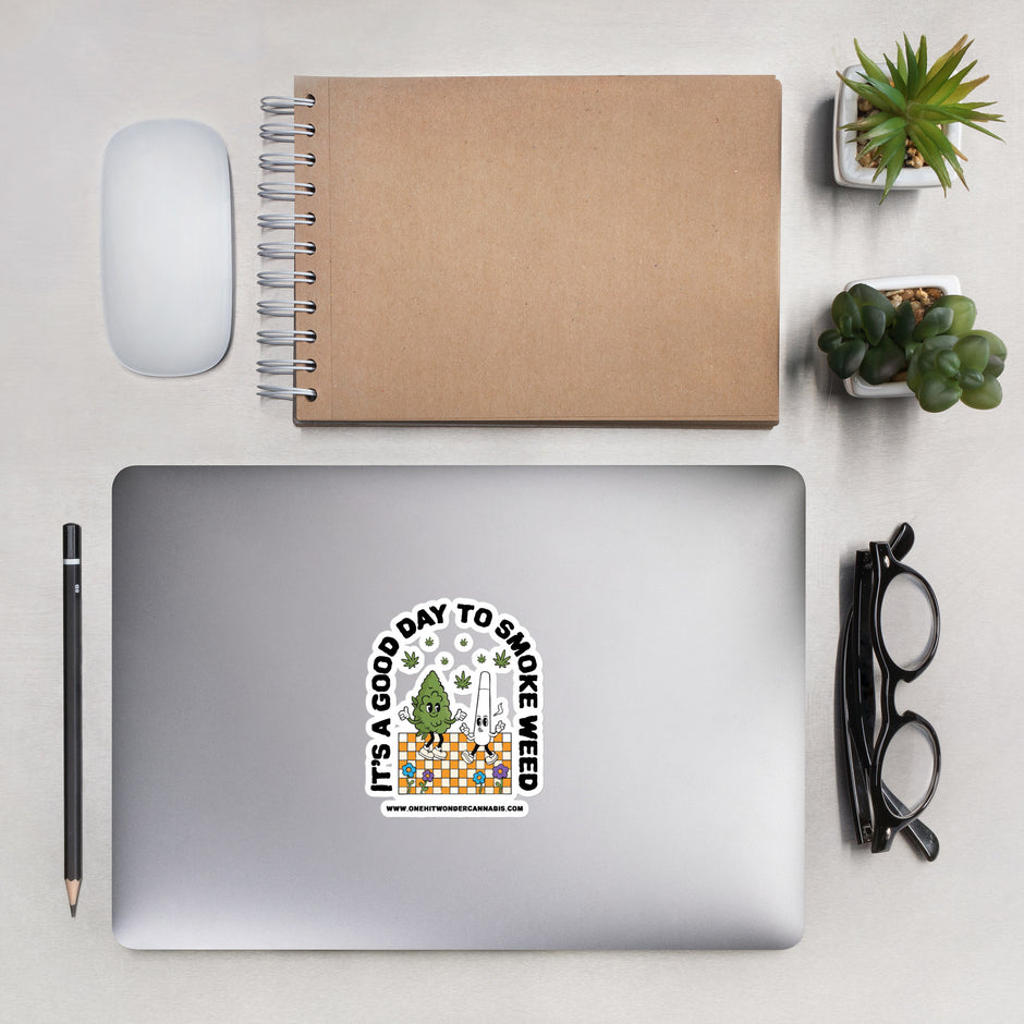 It's a Good Day Sticker - 4in on a laptop
