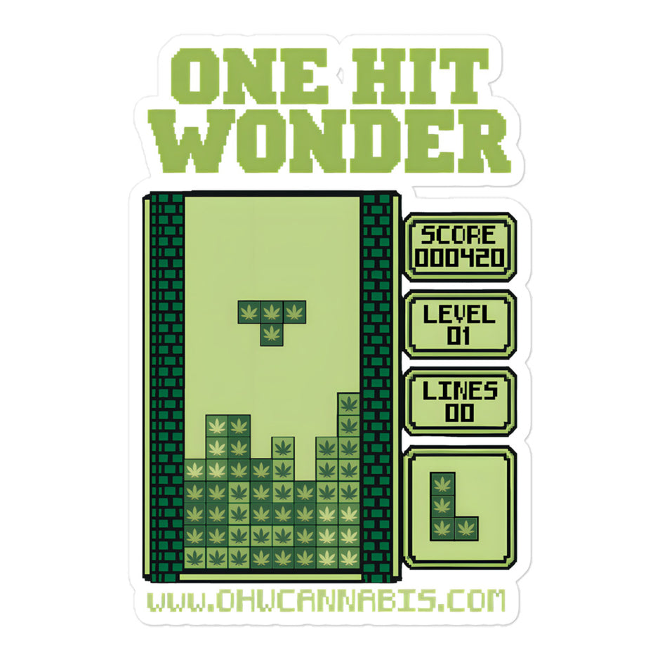 One Hit Wonder Block Stack Sticker - 5.5x5.5in