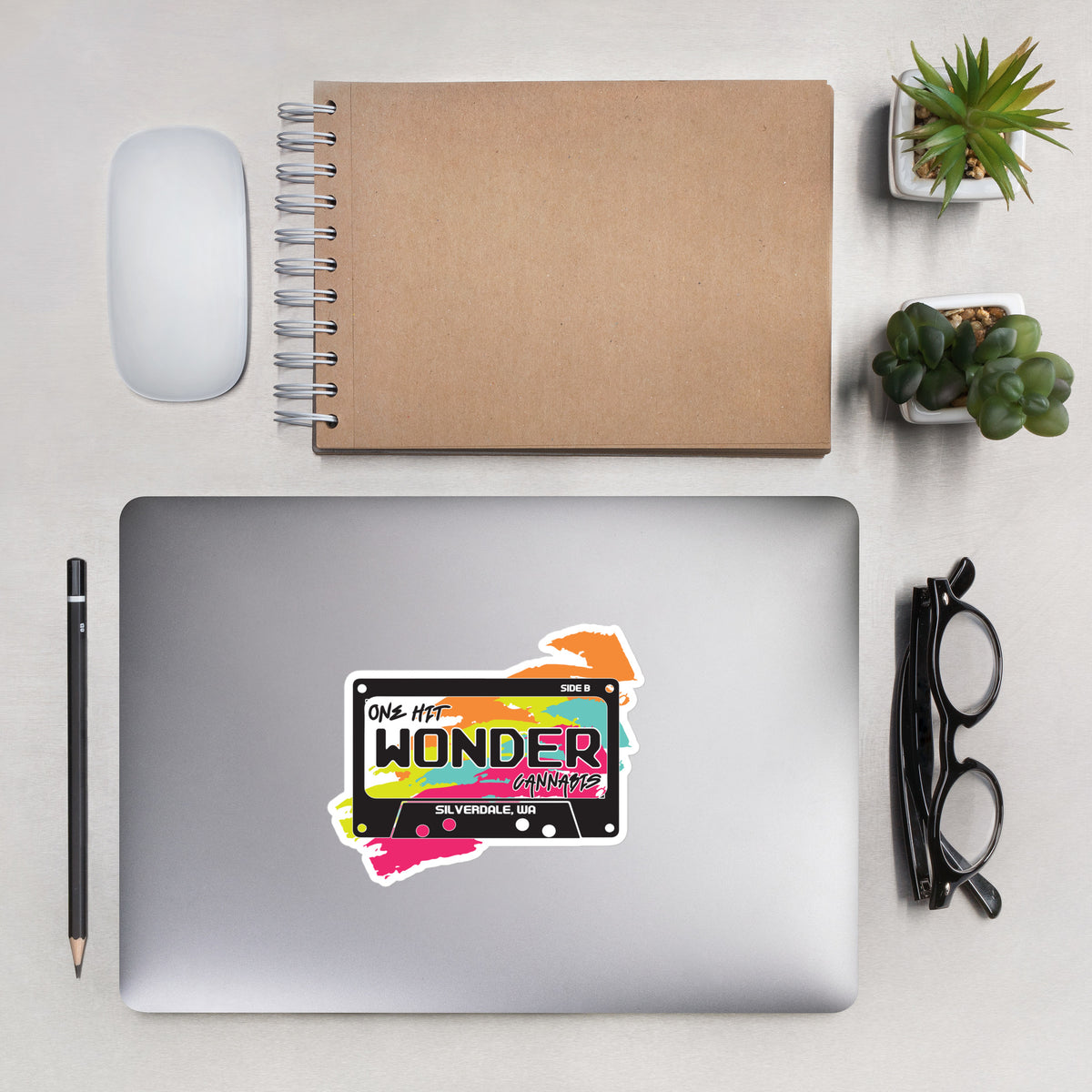 One Hit Wonder Silverdale Sticker - 5.5in on a laptop