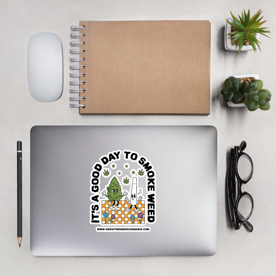 It's a Good Day Sticker - 5.5in on a laptop