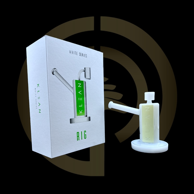 KLEAN Glass - White Series - Rig (6")